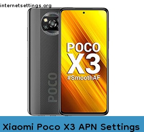 Xiaomi Poco X3 APN Internet Settings