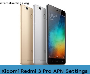 Xiaomi Redmi 3 Pro APN Internet Settings