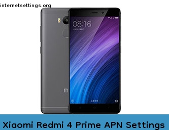 Xiaomi Redmi 4 Prime APN Internet Settings