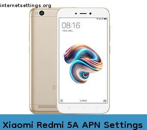Xiaomi Redmi 5A APN Setting