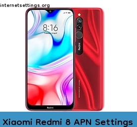 Xiaomi Redmi 8 APN Internet Settings