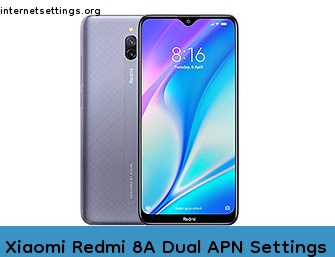 Xiaomi Redmi 8A Dual APN Internet Settings