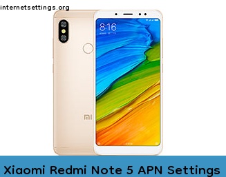 Xiaomi Redmi Note 5 APN Setting