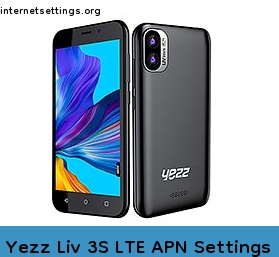 Yezz Liv 3S LTE APN Setting