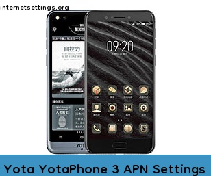Yota YotaPhone 3 APN Setting