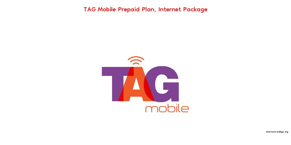 TAG Mobile Prepaid Plan Internet Package.