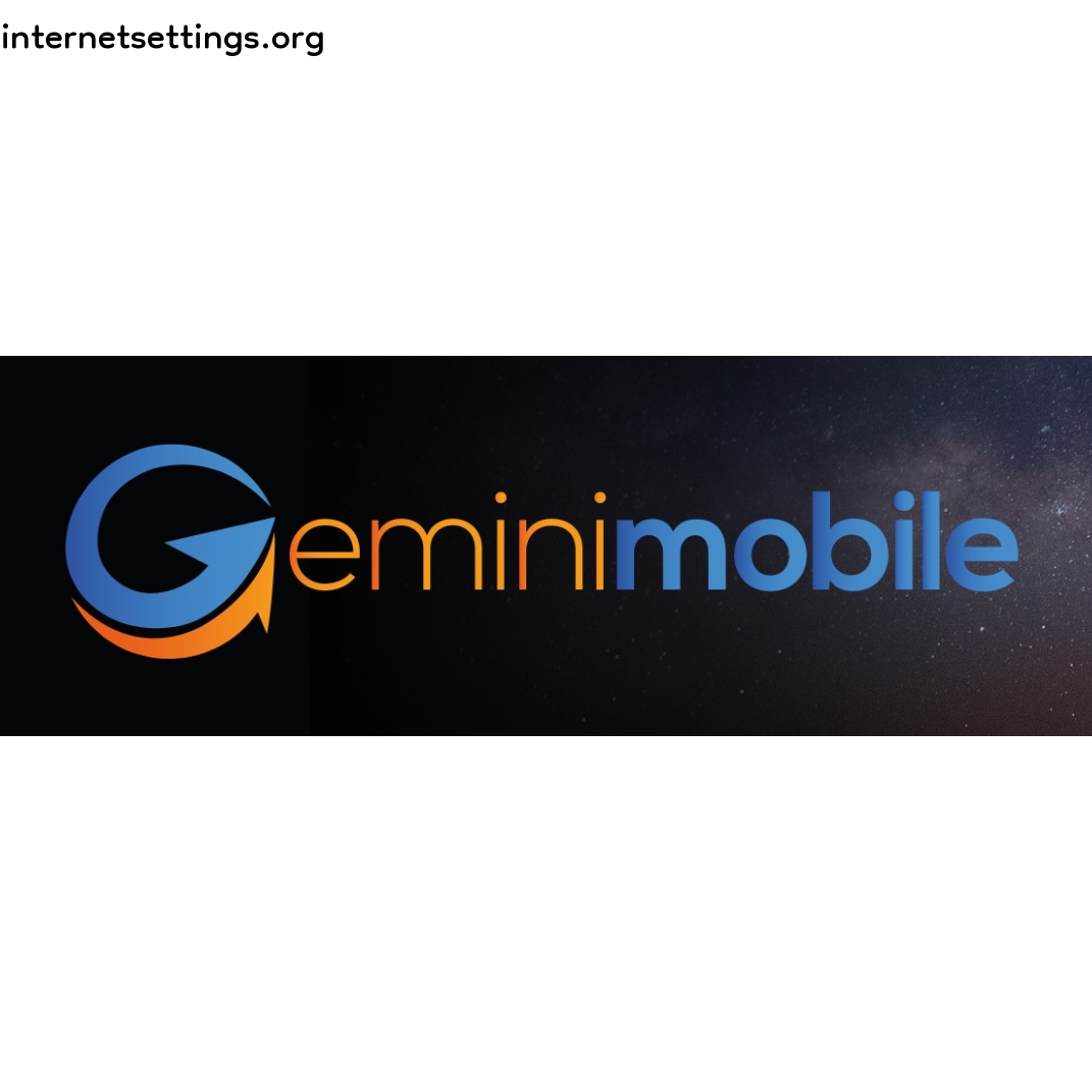 Gemini Mobile APN Setting