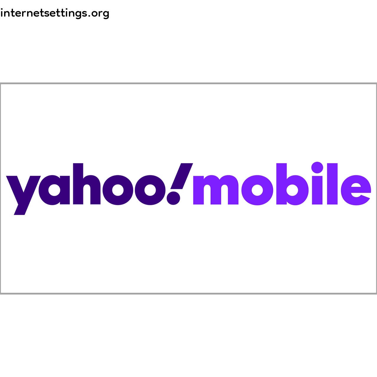 Yahoo Mobile APN Setting